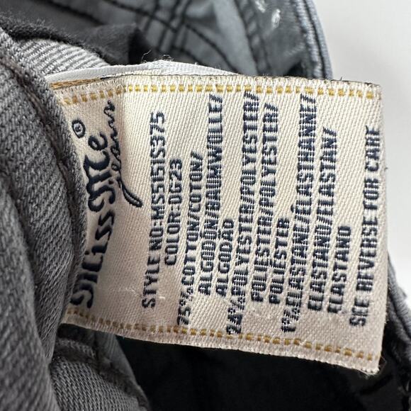 Miss Me Jeans Womens 24 Gray Mid Rise Skinny Stretch Faded Denim Classic Pants - Picture 7 of 13